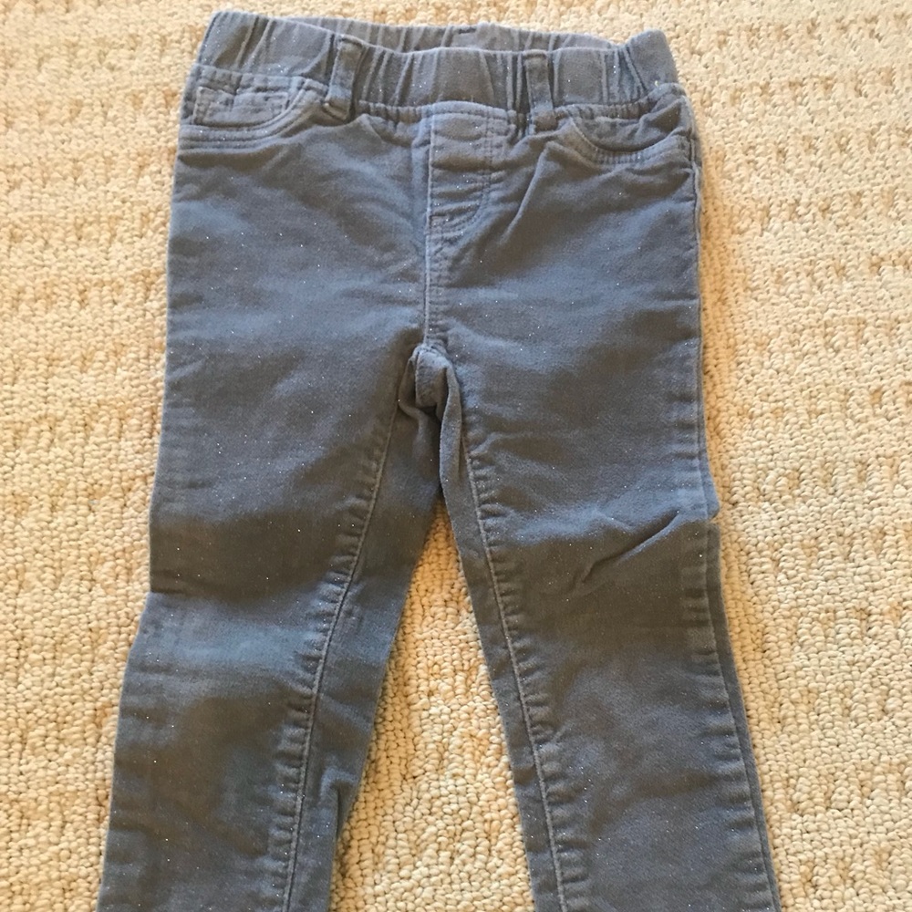 Size 3 baby gap sparkly, velvet skinny pant